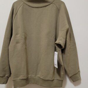 NWT Athleta  Fleece Mockneck Sweatshirt